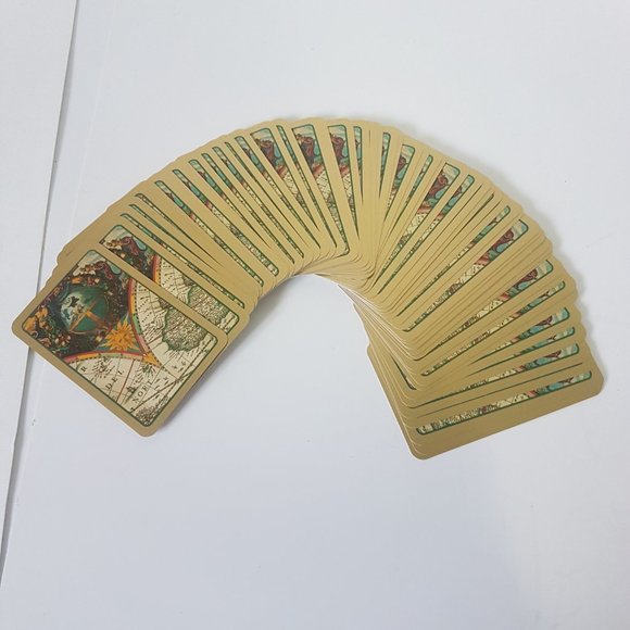 CASPARI Bridge Ensemble Double 2 Deck Cards Score Pad World Map Huntington+ 130 - Picture 10 of 16